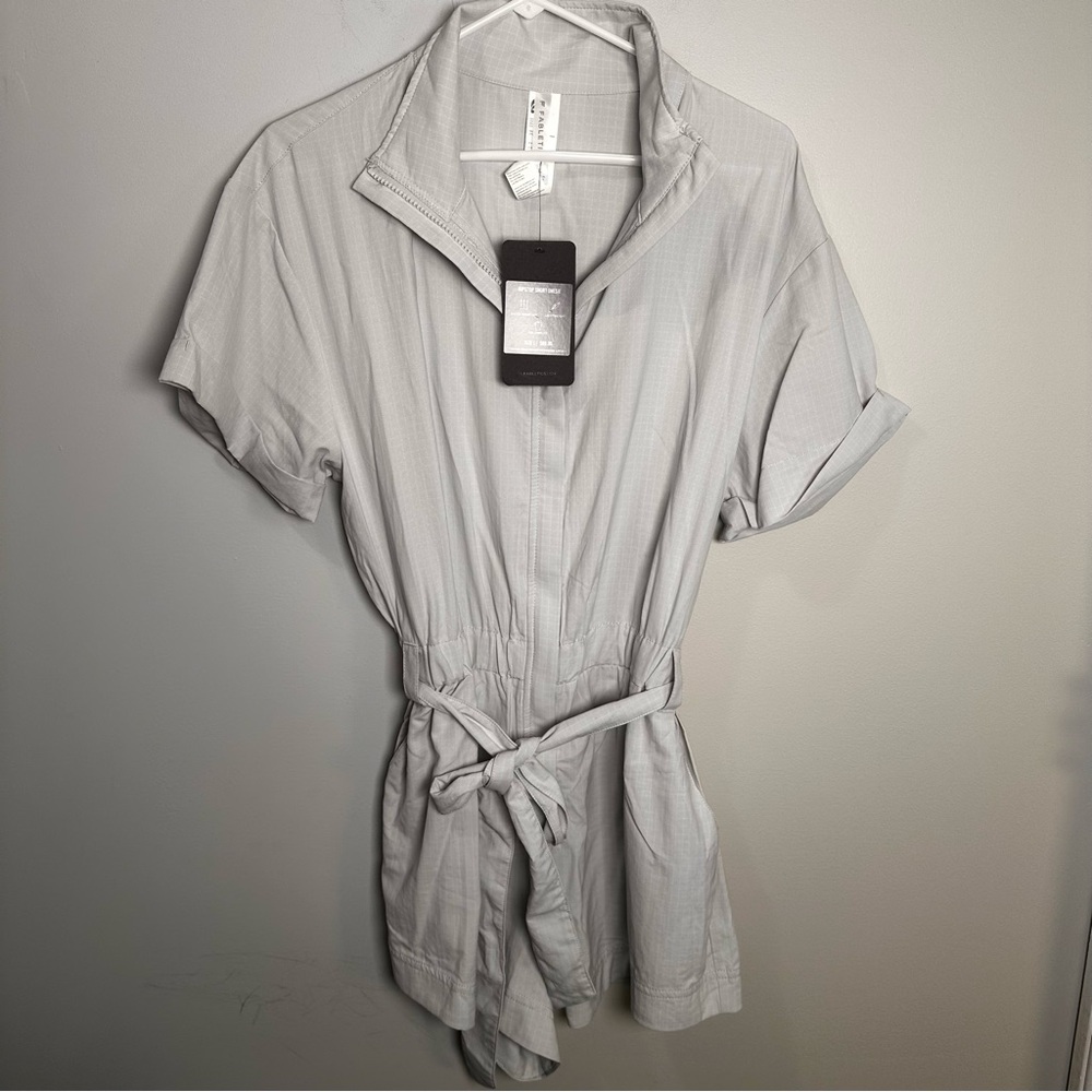 Fabletics Light Gray Jumpsuit